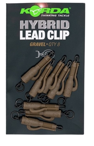 Clip plomb Korda Hybrid (8 pièces) - Gravel