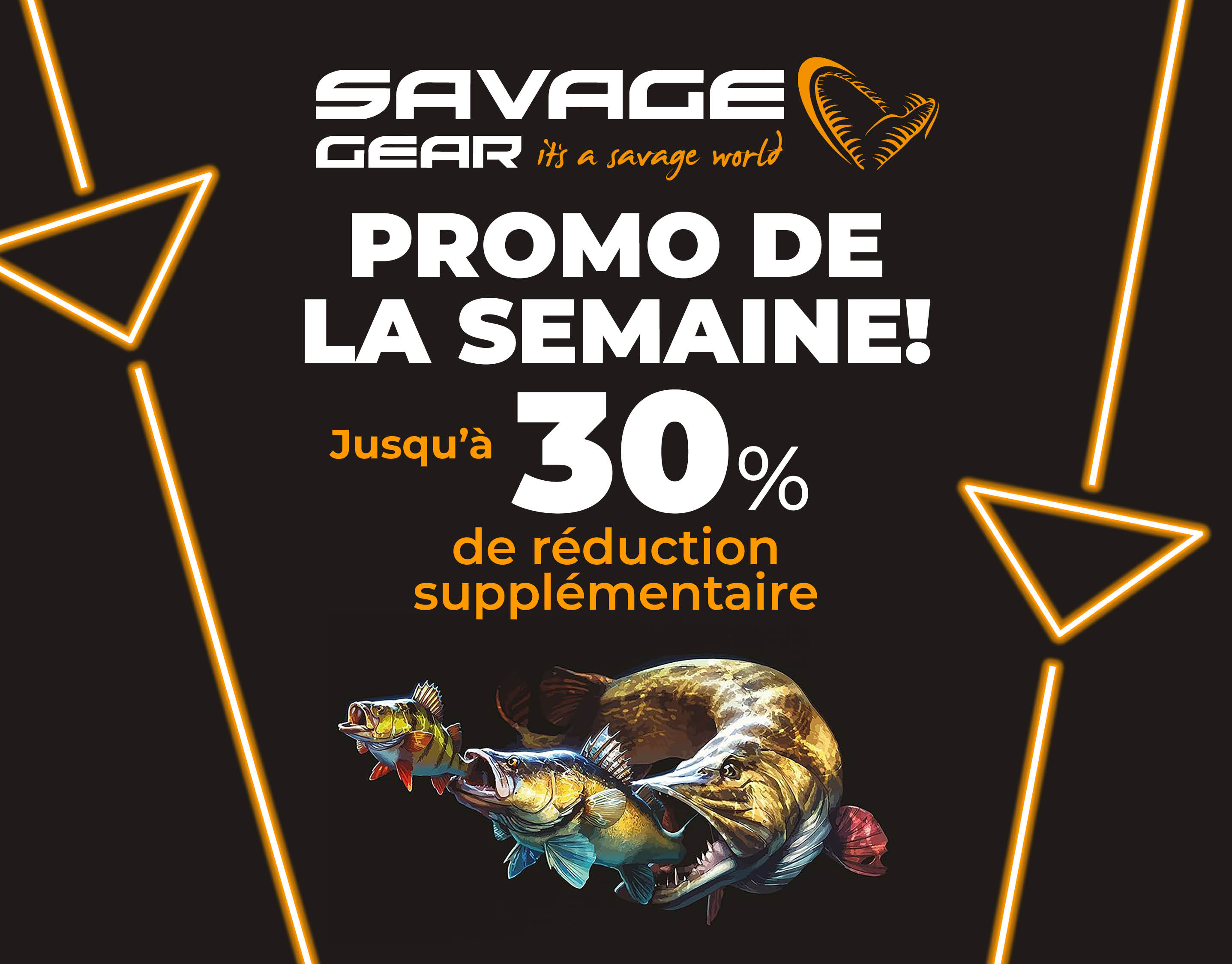 Subbanner: Tot 30% Savage Gear (Weekactie)