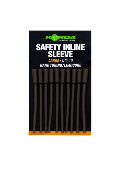 Korda Safety Inline Sleeve Nano Tubing/Leadcore (10 Stuks)
