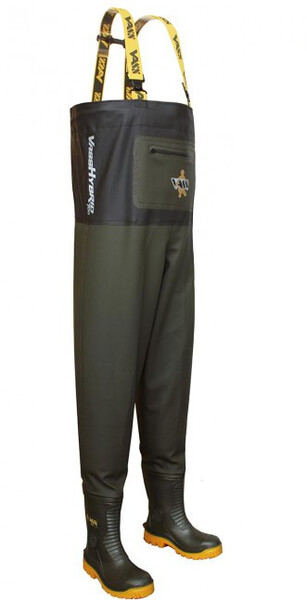 Vass Hybrid 700 Khaki / Black Chest Wading Suit