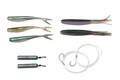 Kit Ultimate Dropshot Senza piombo 150cm 0.30mm 10 + 11.5cm (10g) (9pcs) - Natural 