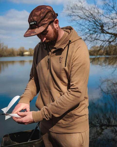 Fox Collection LW Hoody con Cremallera - Tan LTD