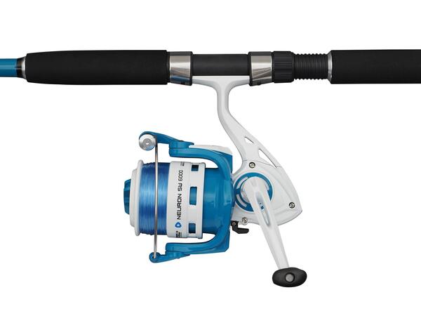 Mitchell Neuron SW II Boat Combo de caña de pesca marina (Incl. Línea)