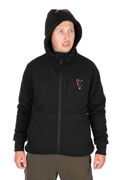 Fox Collection Sherpa Jas Black/Orange