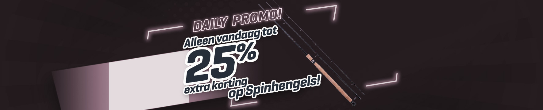 Topbanner: Tot 25% Spinhengels