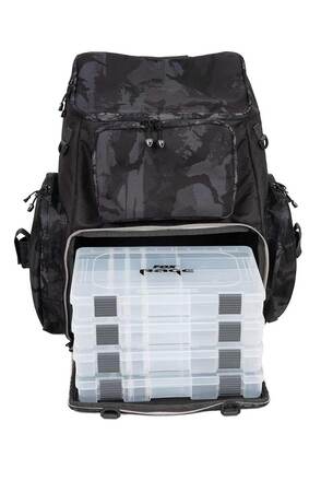 Fox Rage Camo Voyager Rucksack (Incl. 5 Tackle Boxes)