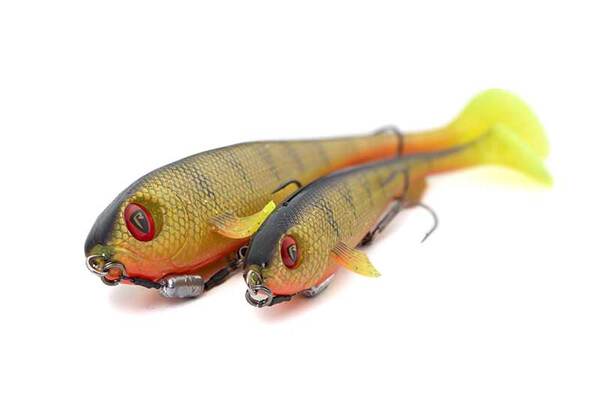 Fox Rage Super Slick Shad Loaded 18cm (49g) - UV Natural Perch