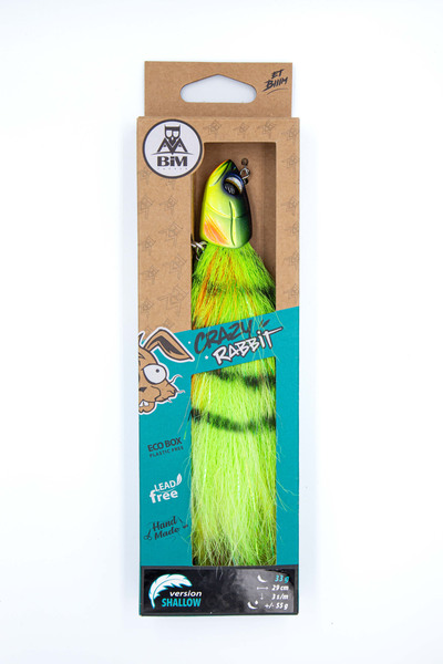 BIM Tackle Crazy Rabbit Streamer Loodvrij 29cm (33g) - Firetiger