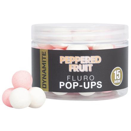 Dynamite Baits Peppered Fruit Fluoro Popup (15mm)