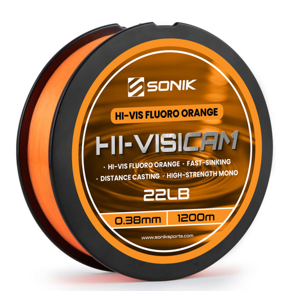 Żyłka Wędkarska Sonik Hi-Visicam Orange Nylon 1200m