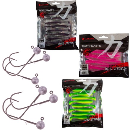 Ultimate Shads And Jigheads Set (30pcs)