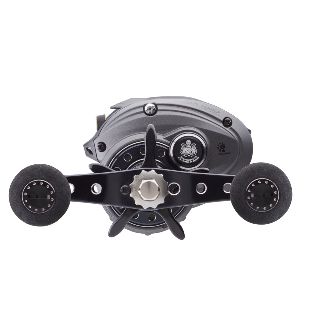 Abu Garcia Revo Toro Beast Low Profile Baitcast Fishing Reel, Size 60LP, Black/Smoke, Right Handle Position
