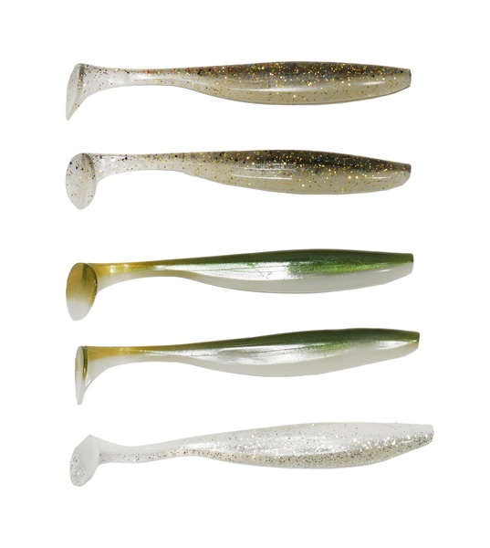 *Ultimate EZ-Shad & Jighead Kit Loodvrij 10cm (7 + 10 + 14g) (8pcs) - Natural
