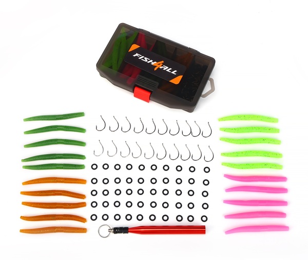 Fish4All Caja de Señuelos Whacky Worm (91 pzas.)