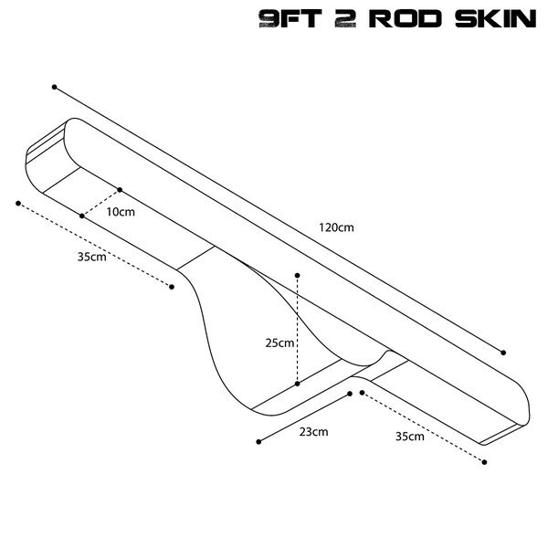 Pokrowiec Nash Scope OPS Soft Protect 2 Rod Skin - 9ft