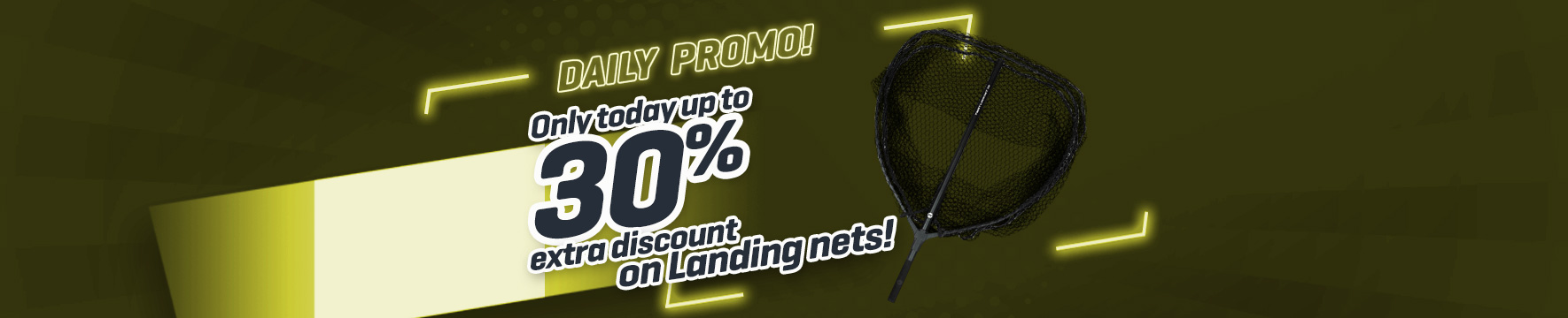 Topbanner: Tot 30% Schepnetten/Landingsnetten