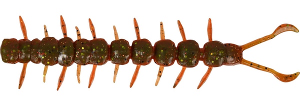 Westin Centipede Creaturebait 9,5 cm (4 pzas.) - Motoroil Moss