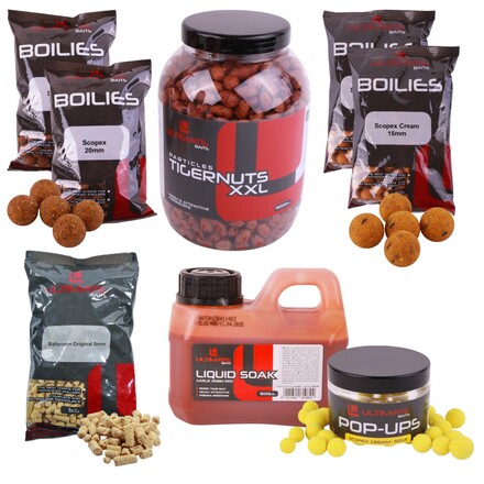 Ultimate Baits Carp Tigernuts/Boilies Weekend Pack