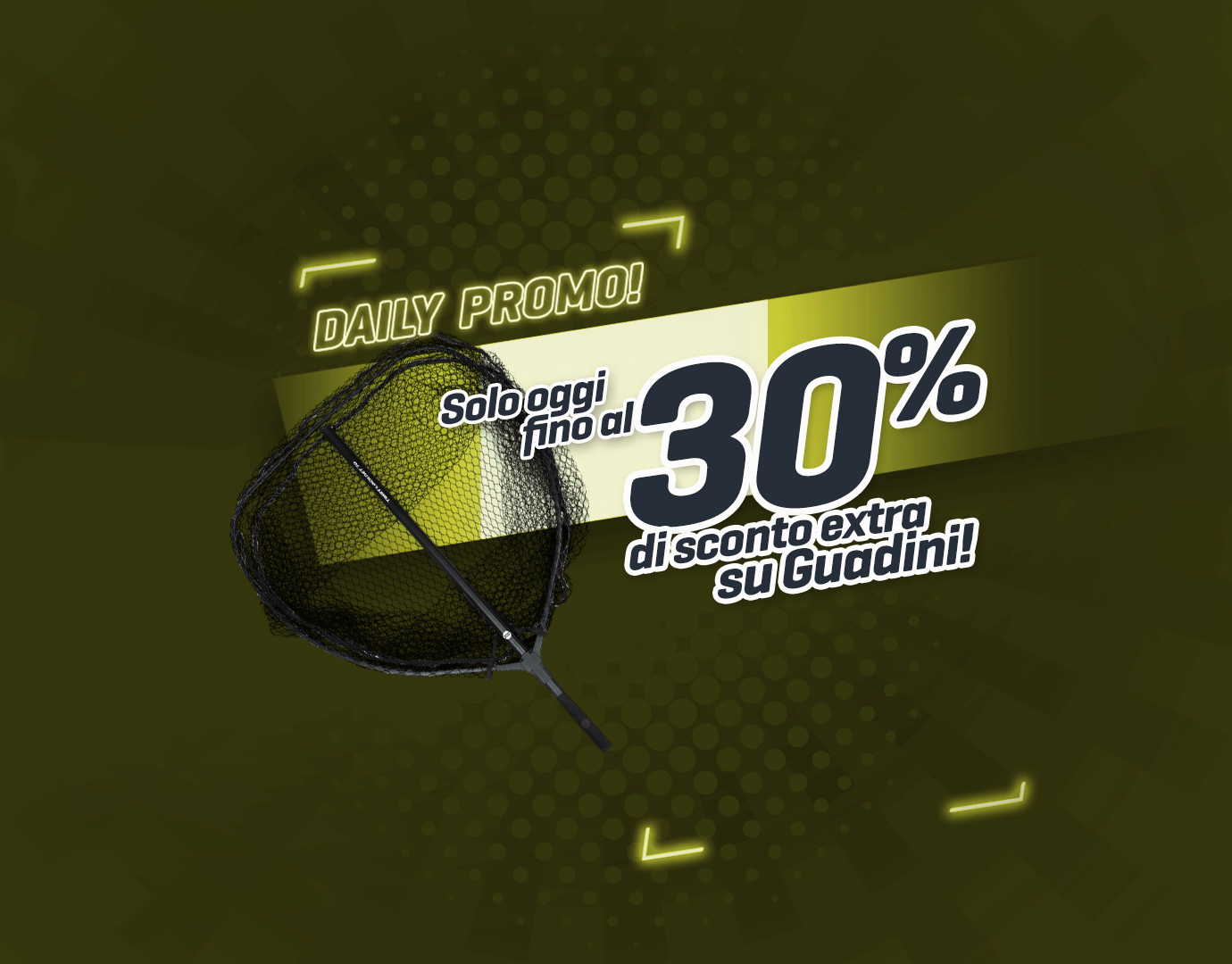 Subbanner: Tot 30% Schepnetten/Landingsnetten