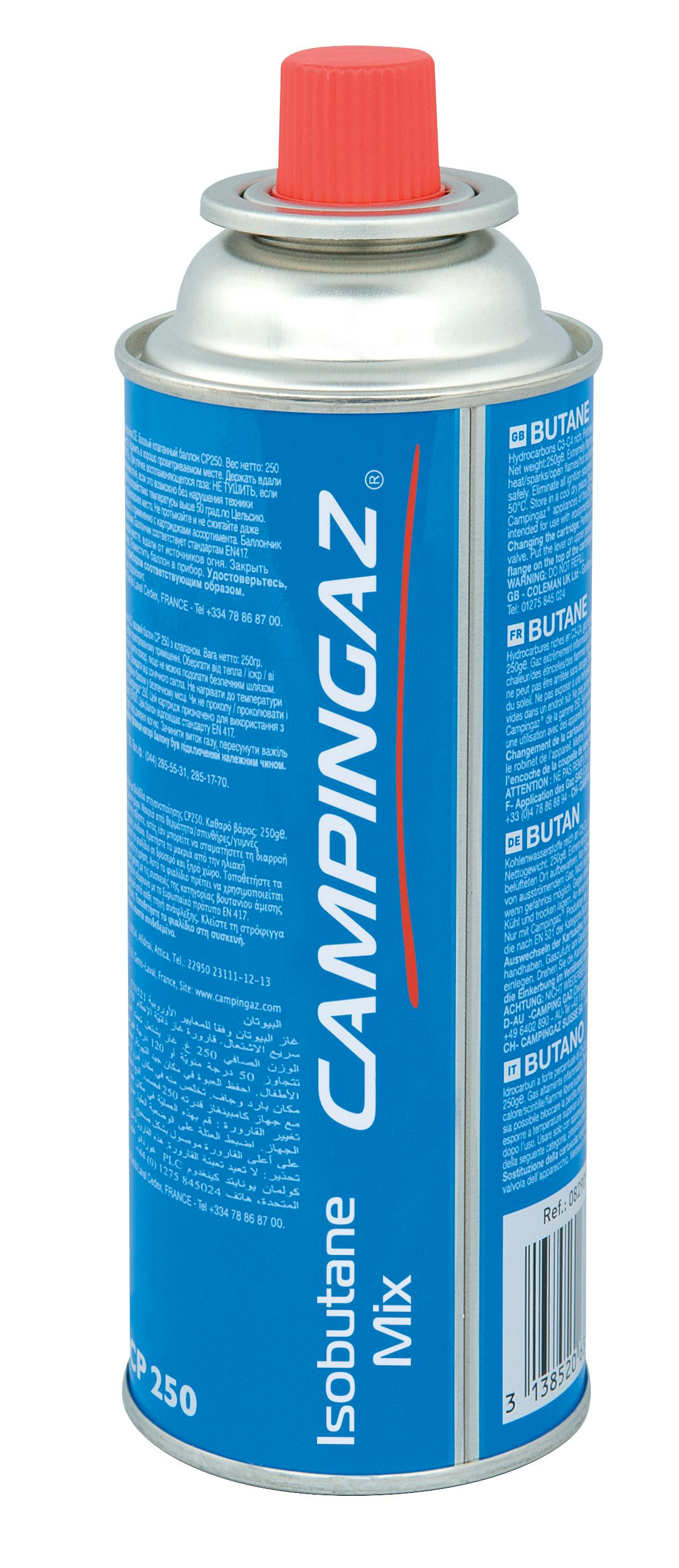 Cartouche de gaz Gsi Isobutane 230 g - Cartouche à valve, embout fileté