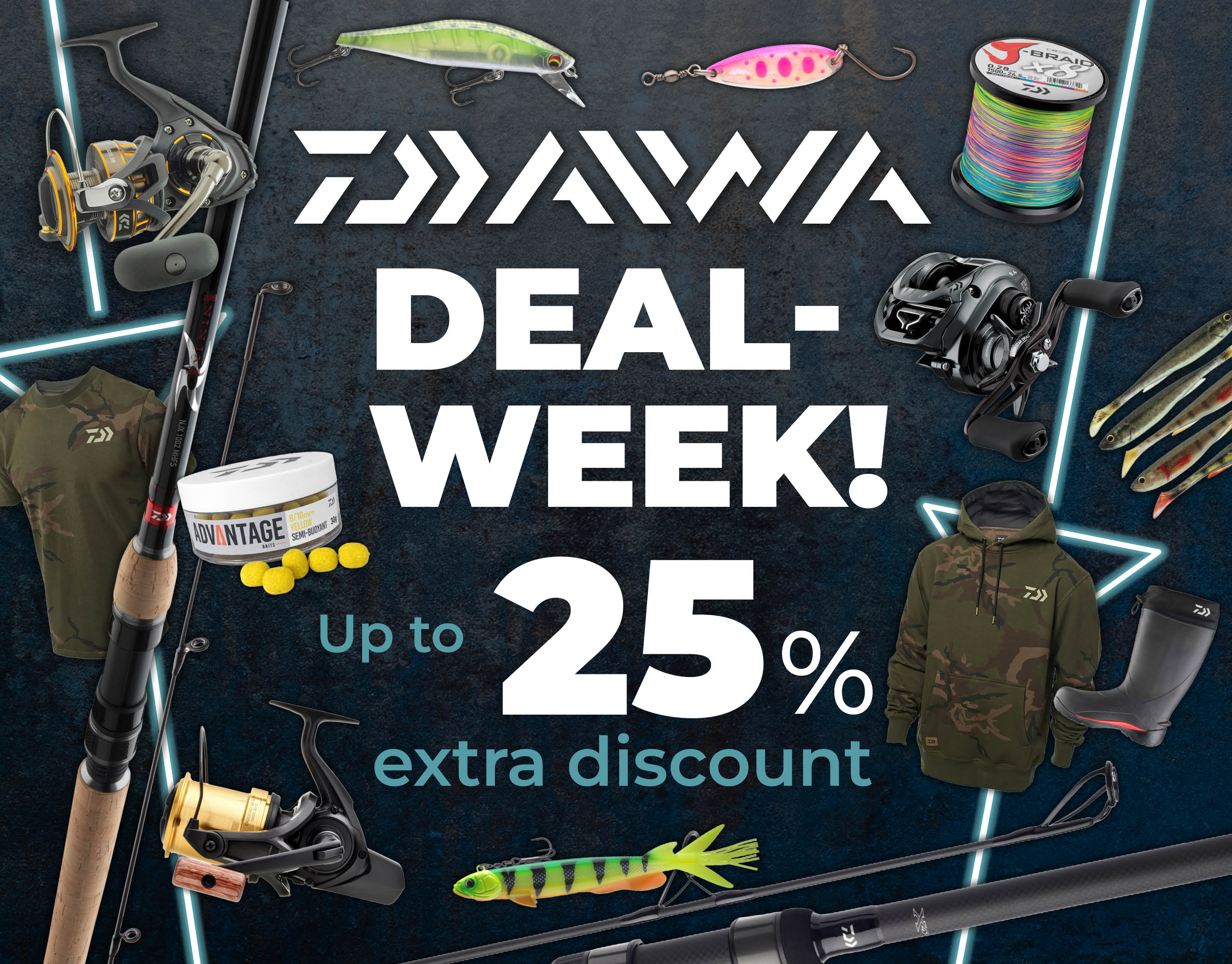 Weekactie: Subbanner: Tot 25% Daiwa