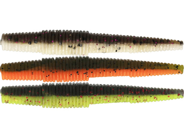 Westin Ned Worm Slim 5.5cm (6 pieces) - Dark Water Mix