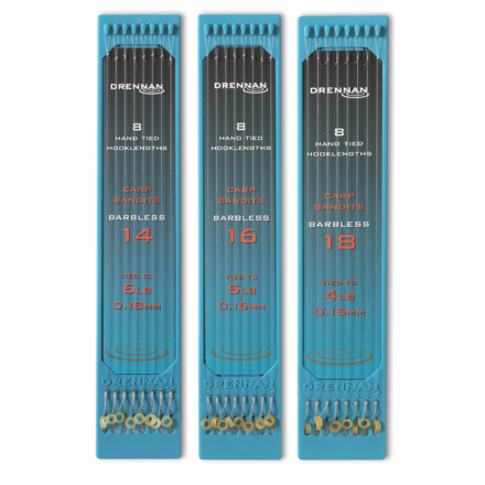 Drennan HTN Plate Carp Bandit Witvis Onderlijnen 6"/15cm (8 Stuks)