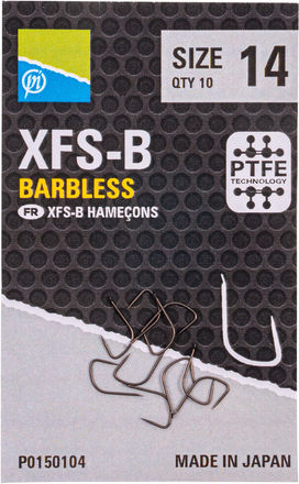 Preston XFS-B Coarse Hooks (Barbless) (10pcs)