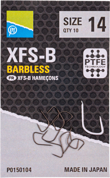 Preston XFS-B Coarse Hooks (Barbless) (10pcs)
