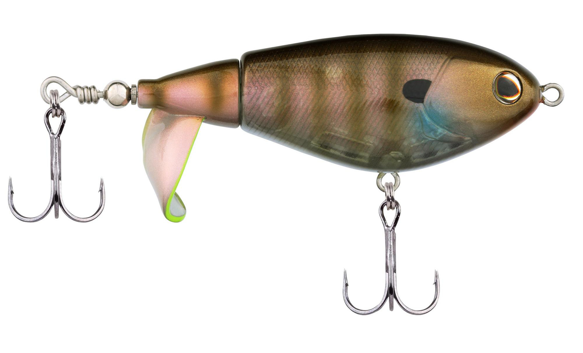 Berkley Choppo Topwater Fishing Lure - Esca propulsiva facile da usare per la spigola e i pesci predatori, crea il massimo disturbo e rumore in superficie - 7,5 cm/Ghost perfetto