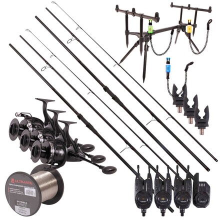 Ultimate Adventure Carp Triple Rod Set