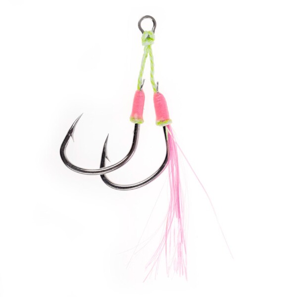 Asari Bi-Lumo Doble Anzuelo de Asistencia para Pesca de Mar