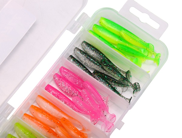 Fish4All Mini Soft Shad Kit 32 & 42mm (30 Stuks)