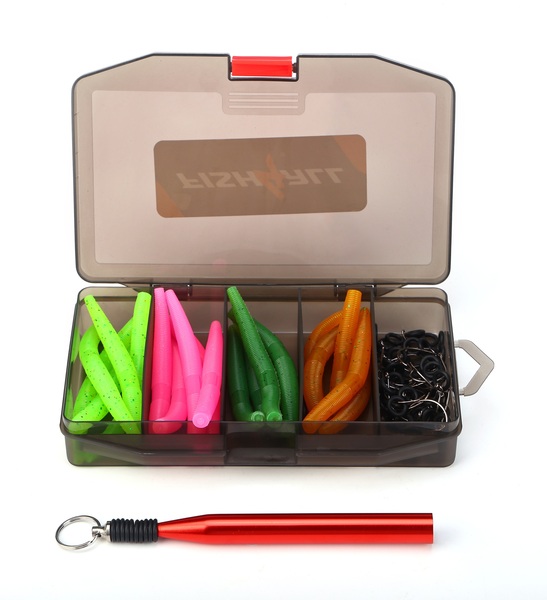 Fish4All Caja de Señuelos Whacky Worm (91 pzas.)