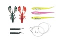 Kit Ultimate Dropshot Senza piombo 150cm 0.30mm 7 + 9.5cm (10g) (9pcs) - Bright