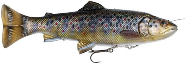 Savage Gear 4D Line Thru Pulsetail Trout 20cm, 102gr - Brown Trout