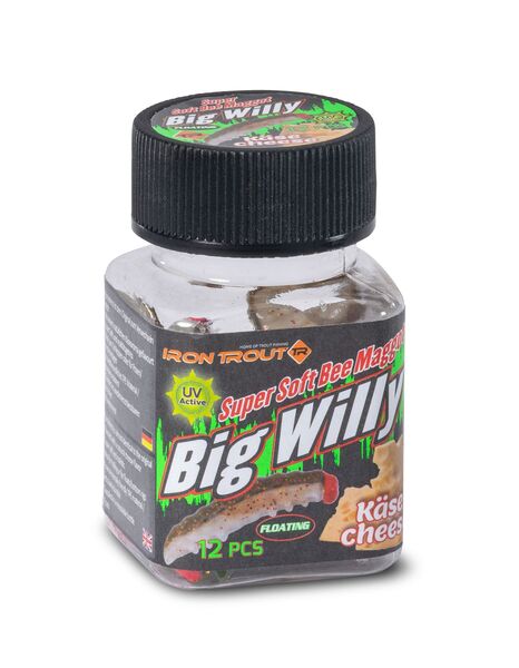 Iron Trout Big Willy Super Soft Bee Maggot Cheese Forelkunstaas 42mm (12pcs)