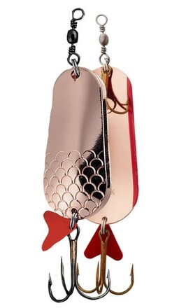 Dam Cucharilla de Hundimiento de dos palas cobre/cobre 8 cm (45 g)