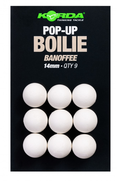 Korda Pop Up Boilie Banoffee White Imitatie Boilies - 14mm