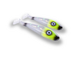 Svartzonker Big McRubber Flash Shad 25cm (2 pcs) - Lemon Head