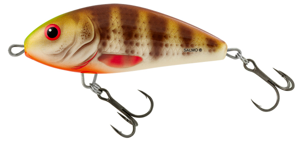 Salmo Fatso Floating Jerkbait 8cm (21g) - Spotted Brown Perch
