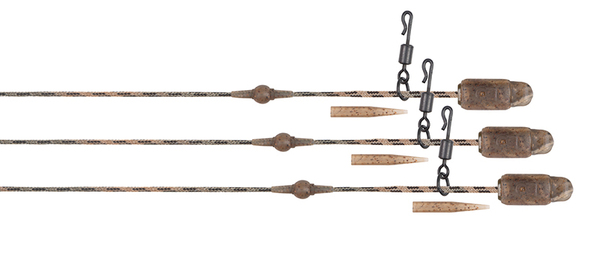 Fox Edges Heli-Clip Rigs Leadcore 50lb 75cm (3 Pieces)