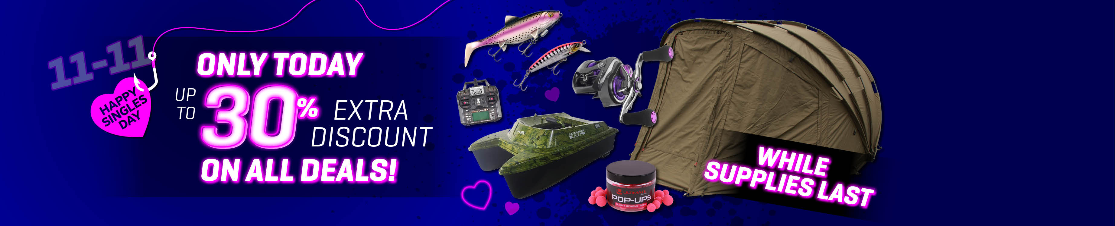 Topbanner: Tot 30% Singles Day 2025