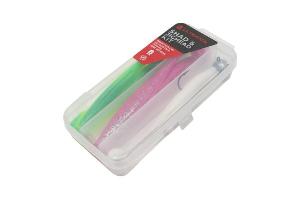 Kit Ultimate EZ-Shad & Jighead senza piombo 10cm (7 + 10 + 14g) (8pcs)