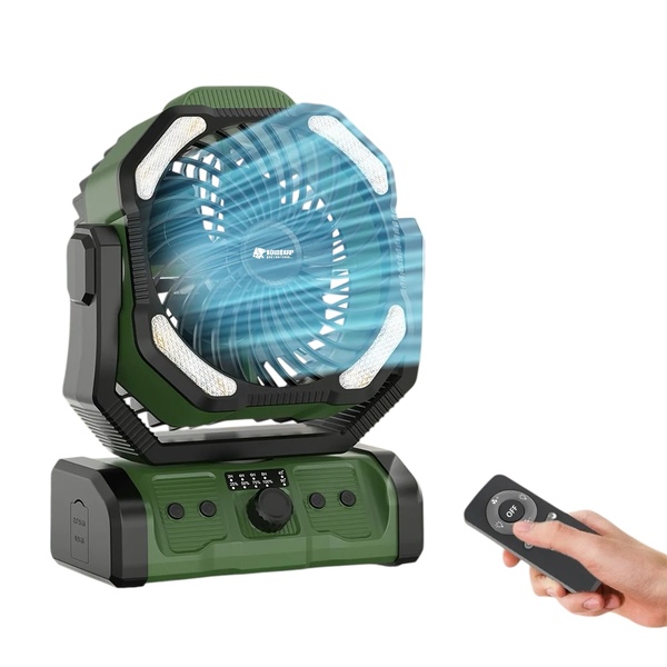 Holdcarp Rechargeable DoubleMotor Fan (Incl. Afstandsbediening)