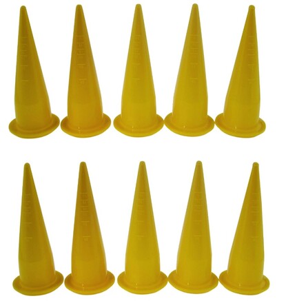 Common Baits Mondstuk Voor Boilie Deegspuit Geel (10 Stuks)