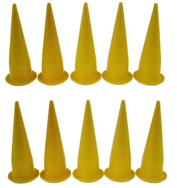Common Baits Mouthpiece For Boilie Dough Sprayer Yellow (10 pieces)