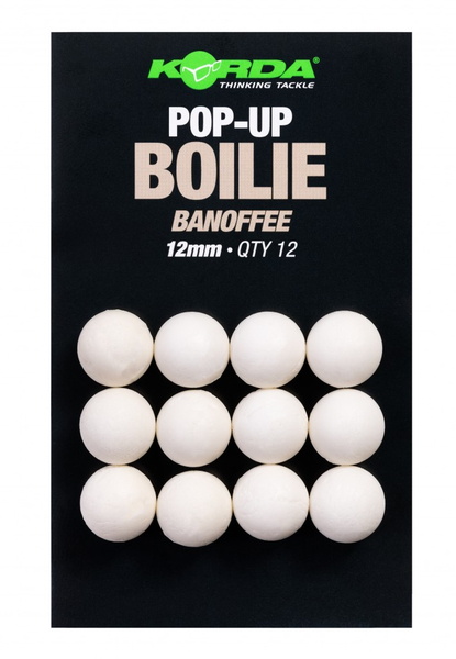 Korda Pop Up Boilie Banoffee White Imitatie Boilies - 12mm