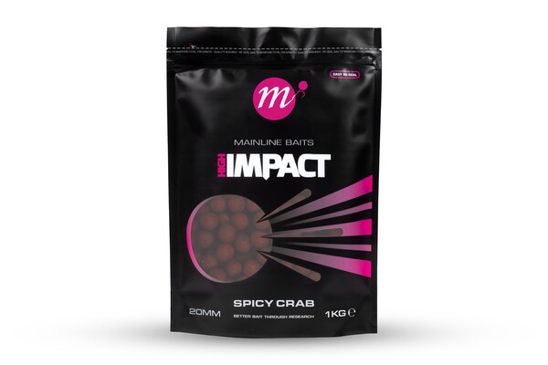 Mainline Hi Impact Boilies 20mm (1kg) - Spicy Crab