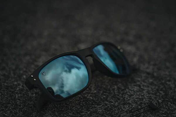Fox Rage Transparent Black Brown Lens Mirror Blue Eyewear Sunglasses